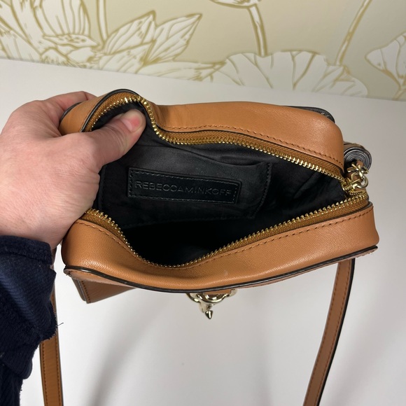 Rebecca Minkoff Brown Leather Crossbody with Gold Hardware - Picture 4 of 4